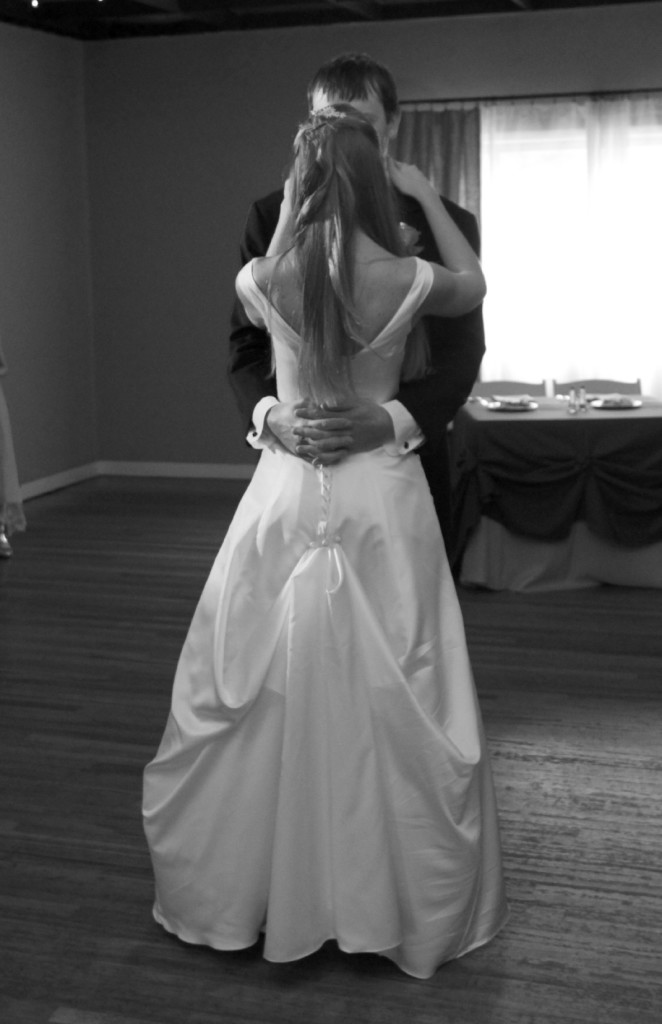 Newlyweds at first dance