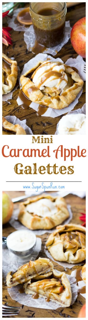 Mini Caramel Apple Galettes SugarSpunRun
