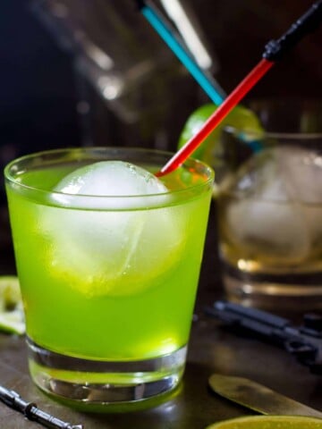Star wars green drink in a glass