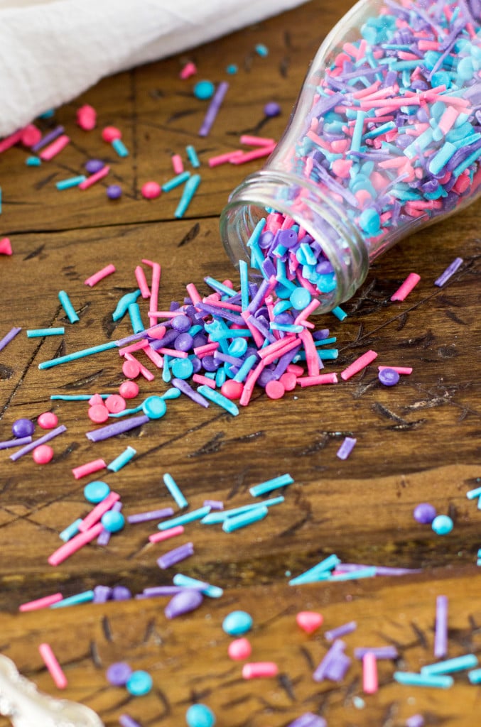 homemade sprinkles in bottle