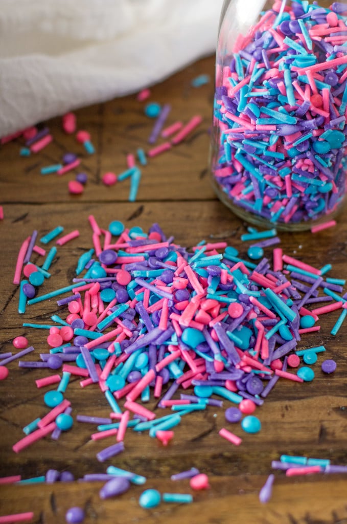 blend of homemade sprinkles