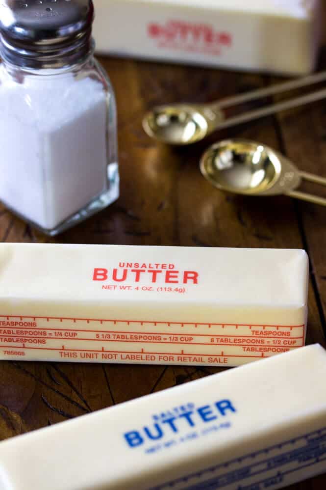Salted or Unsalted Butter? Kitchen tips on when to use which kind of butter, and what the differences between the two are || Sugar Spun Run