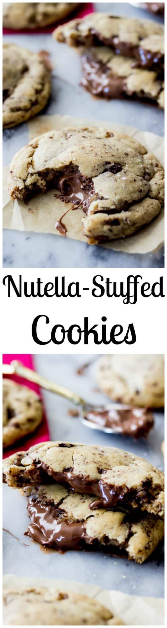 Nutella Stuffed cookies