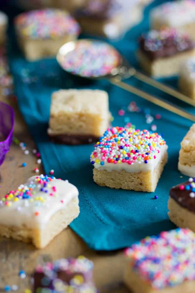 Soft, buttery, sprinkle-covered butter bites! || Sugar Spun Run