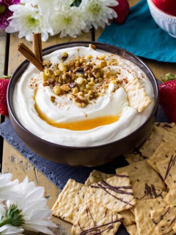 Baklava dip in bowl