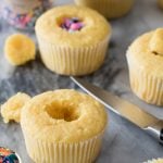 Cupcake with center cut out