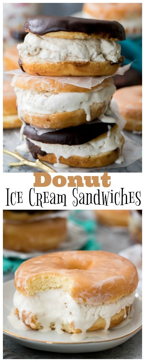 Donut Ice Cream Sandwiches