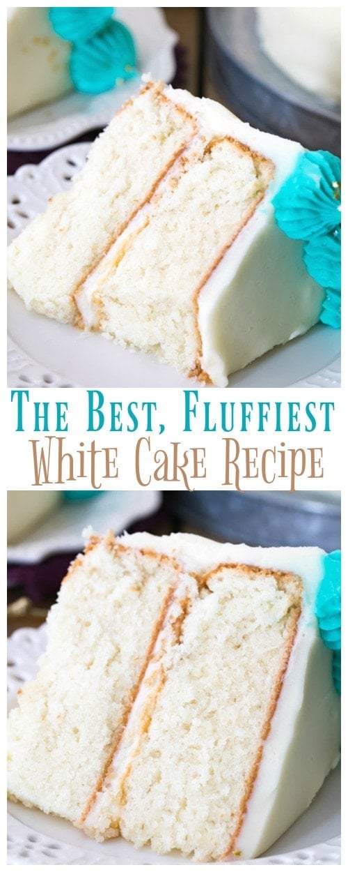 The Best, Fluffiest, White cake recipe