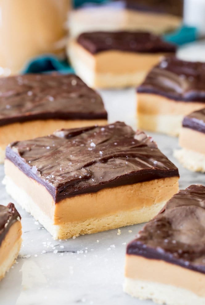 Chocolate covered peanut butter bar