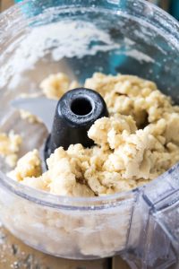 Scone dough in food processor