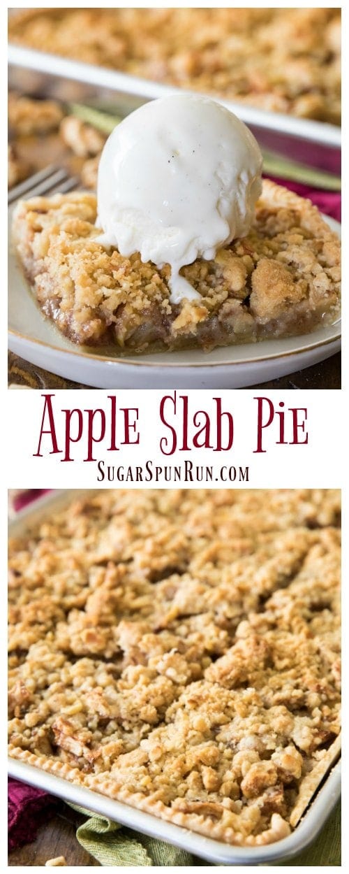 Apple slab pie
