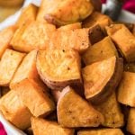 Roasted sweet potatoes