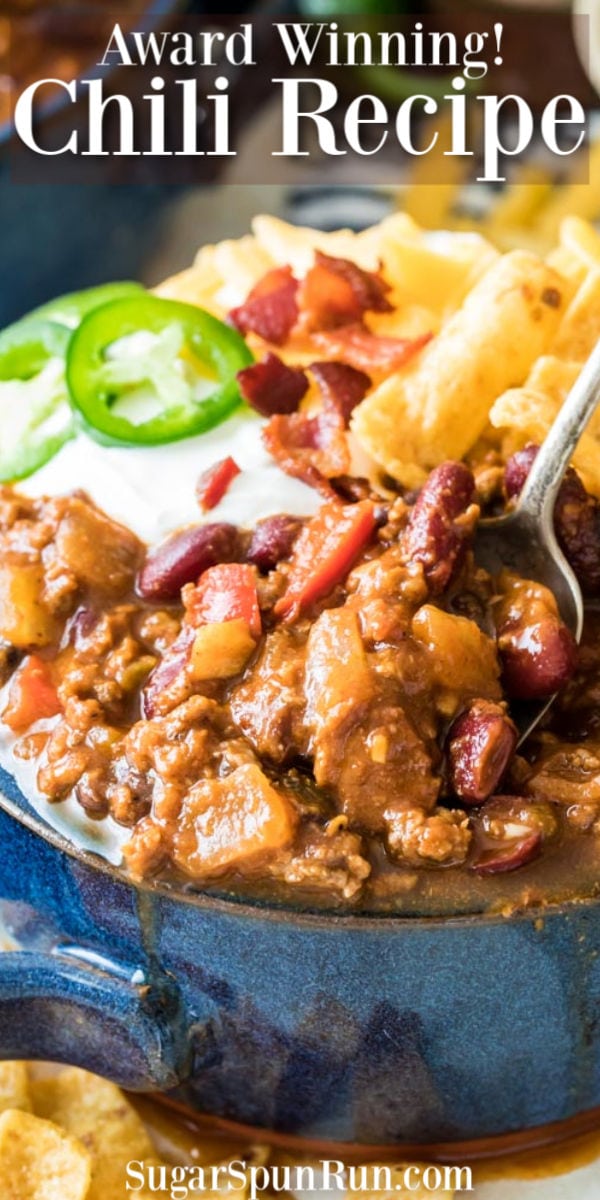 Chili in a bowl