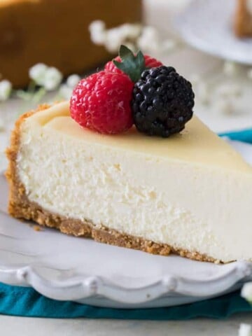 Slice of cheesecake