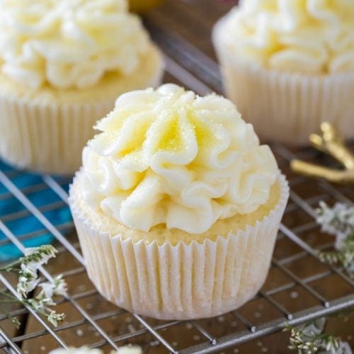 lemon cupcake with icing