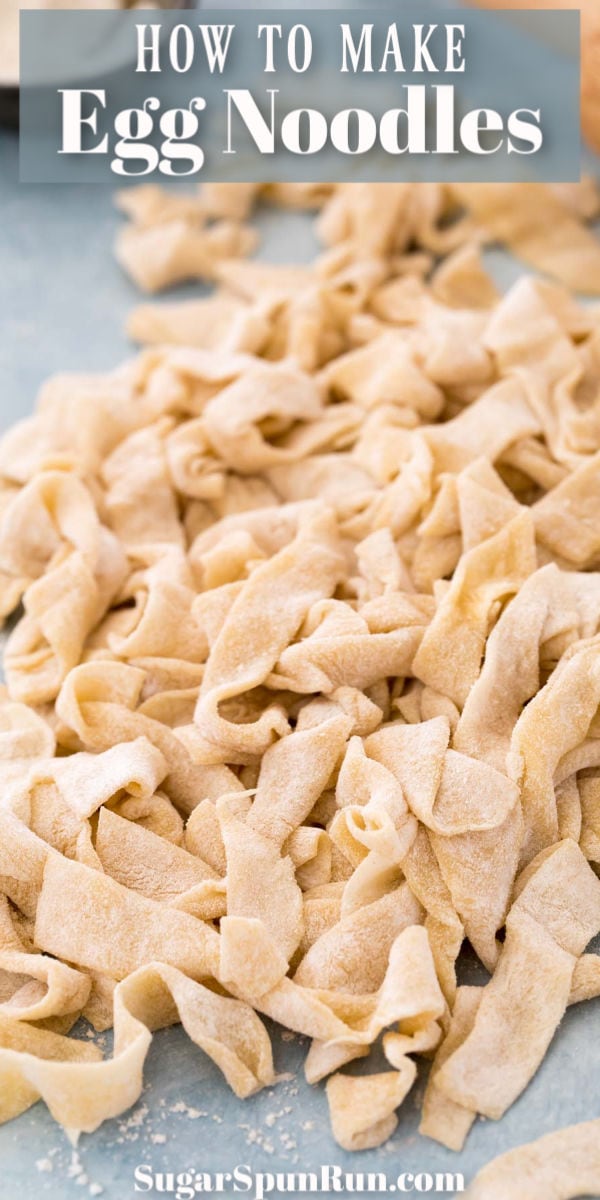 Uncooked egg noodles