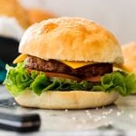 burger made with fresh bun