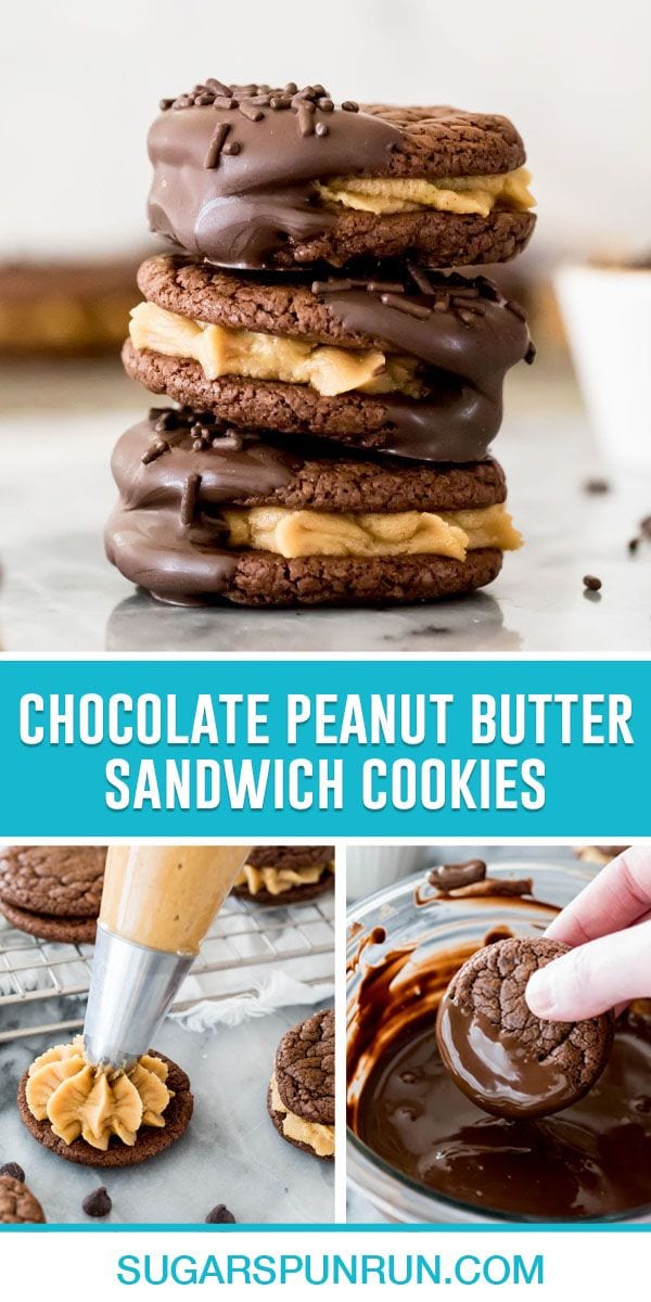 collage of sandwich cookie pictures