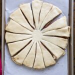 round dough cut into 16 strands