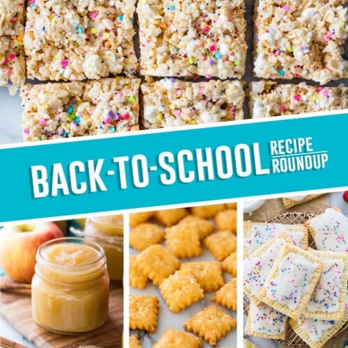 back to school recipe round up graphic thumbnail