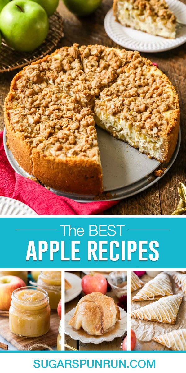 collage of apple recipes